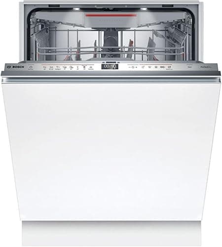 Bosch SMV6ZCX16E, Series 6, Fully Integrated Dishwasher with Cutlery Tray, 60 cm, Intelligent Program, Max Flex Baskets, Vario Tray, Rackmatik, Home Connect