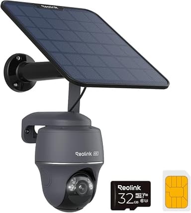 Reolink 4K LTE Camera Solaire avec Carte SIM, 4G Caméra S…