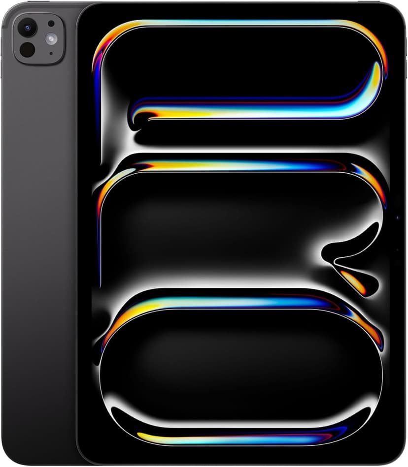 Apple iPad Pro 11'': Chip M4 Progettato per Apple Intelligence, display Ultra Retina XDR, 512GB, fotocamera frontale e posteriore da 12MP, Wi-Fi 6E, un giorno intero di batteria – Nero siderale - 1