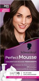 Schwarzkopf - Perfect Mousse - Coloration Cheveux - Mousse Permanente sans Ammoniaque - Masque Soin 96 % d'ingrédients d'origine naturelle - Choco Brownie 365, 1 Unité (Lot de 1) - 2