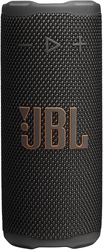 JBL Grip, Compact Bluetooth Speaker, JBL Pro Sound with AI Sound Boost, IP68 Waterproof/Dustproof, Ambient Light, Up to 14H Playtime, Auracast Multi-Speaker Connection, JBL Portable App, Black