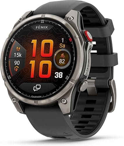 Garmin fēnix 8 Pro, 47mm LTE Premium multisport GPS smartwatch,AMOLED touch Screen,built in inReach technology, advanced health & training features,LED flashlight, up to 15 days battery life,Graphite