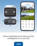 Tapo C645D Outdoor Wifi Camera Kit with Solar Panel, 2K Dual Lens, 360° Covers 2 Areas Together, Backup Battery, 10,000 mAh, Color Night Vision, Tracking/AI Detection, IP65 - 8