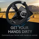 Logitech G Saitek Farm Sim Controller, Heavy Equipment Bundle for Farming Simulator, Gaming Steering Wheel and Pedals with Control Panel, 900° Wheel, 38+ Assignable Buttons, USB, PC/Mac - Black - 5