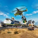LEGO City Police Train Heist Toy - Remote Control Train Model Kit w/Circular Track, Helicopter, Rally Car & 6 Minifigures - STEM Birthday Gift for 7+ Year Old Boys - 60508 - 2