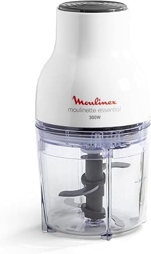 Moulinex Moulinette Essential DJ5201 3-in-1 Chopper, Mixing and Slicing, Pressure Lid System 300 W, Capacity 0.4 L