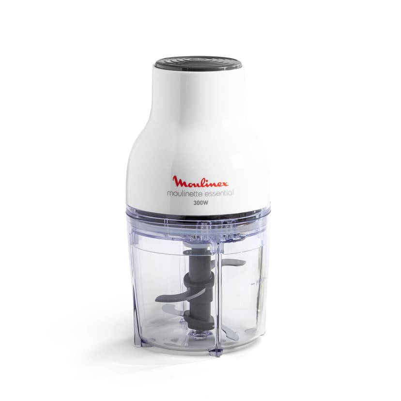 Moulinex Moulinette Essential DJ5201 3-in-1 Chopper, Mixing and Slicing, Pressure Lid System 300 W, Capacity 0.4 L - 1
