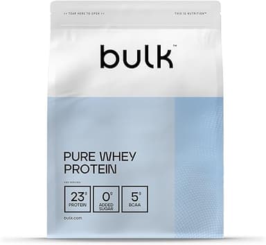 Bulk Pure Whey Protéine en Poudre, Vanille, 23g Protéines…
