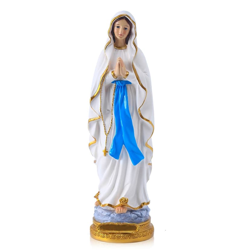 suruim Lourdes Virgin Mary Statue, 12 Inch Catholic Bless… - 1