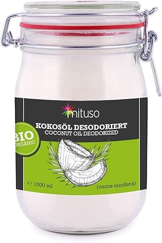 mituso Huile de coco bio désodorisée 1 L | Goût neutre – …