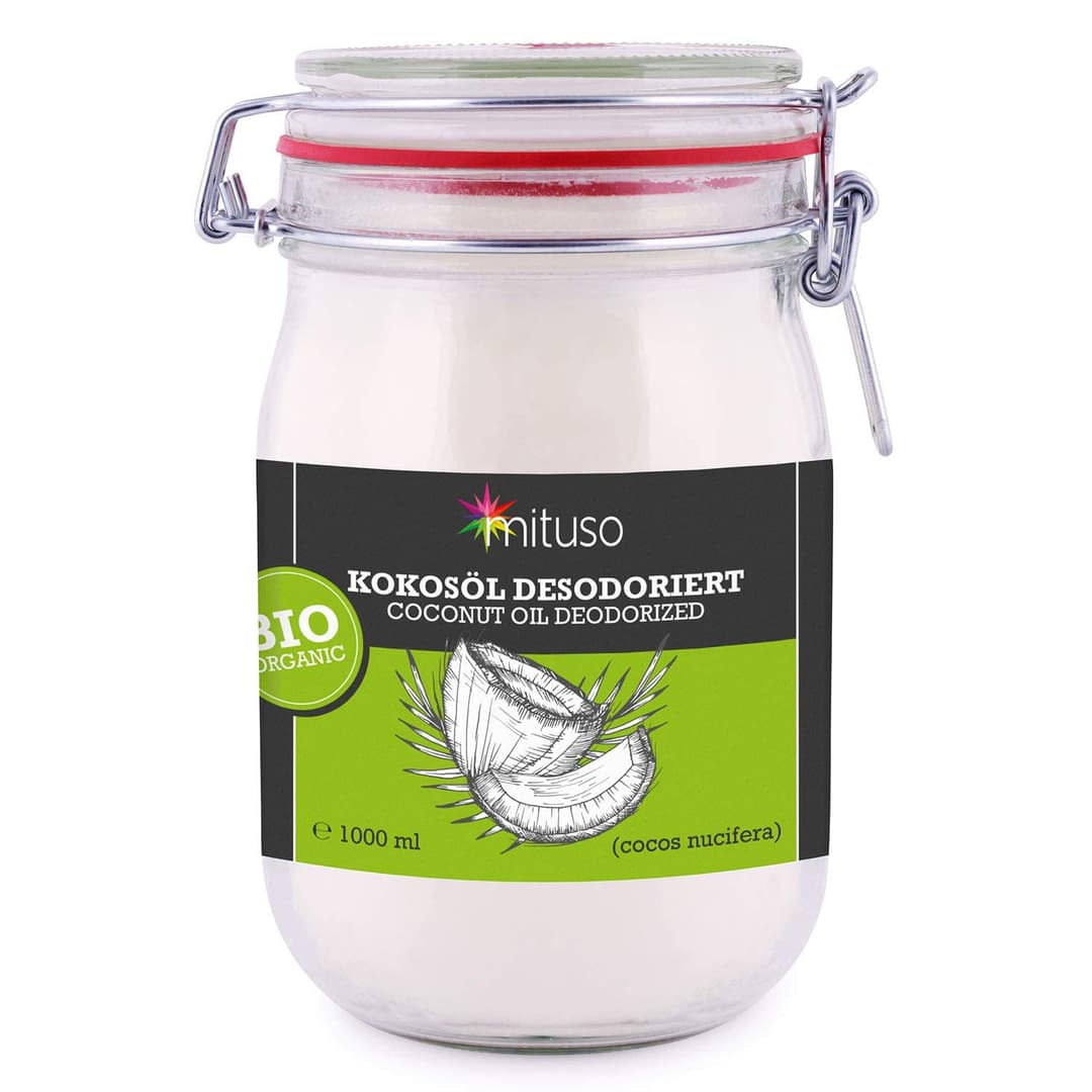 mituso Organic Neutral Flavour Deodorized Coconut Oil, 1000 ml