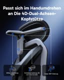AutoFull G7 Ergonomic Office Chair, 3-Zone Dynamic Lumbar Support, 360° Armrests, CloudTech Mesh, 140° Recline, Footrest, Detachable Back Armor, Desk Chair for Office & Gaming, Black - 4