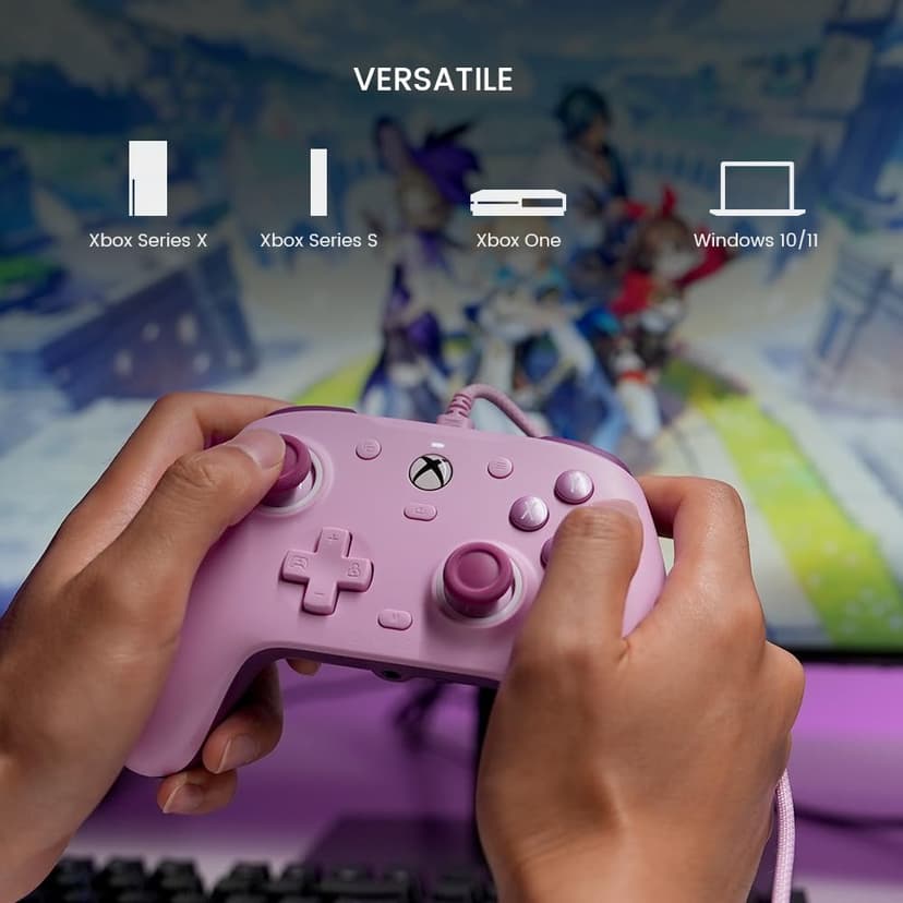 GameSir G7 SE Wired Controller for Xbox Series X|S, Xbox One & Windows 10/11, Plug and Play Gaming Gamepad with Hall Effect Joysticks/Hall Trigger, 3.5mm Audio Jack - Purple - 8