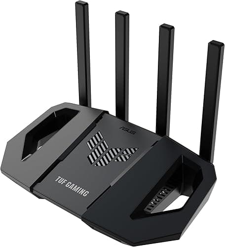ASUS TUF-BE3600 V2 - Routeur Gaming Wi-FI 7 - Double Bande, 4K-QAM, Port 2.5Gbps, Mode Jeu Mobile, Support Mesh WiFi, Gear Accelerator, Adaptive QoS, Port Forwarding, Mobile Tethering