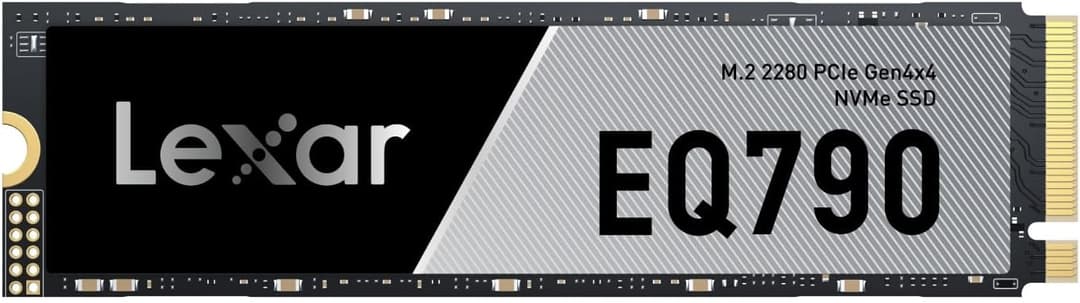 Lexar EQ790 4TB SSD, M.2 2280 PCIe Gen4x4 NVMe 1.4 Internal SSD, Up to 7,000MB/s Read, High-Performance Storage Internal Solid State Drive for AI Rendering, 4K Video Editing, PC & PS5 Gaming