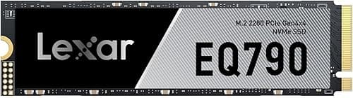 Lexar EQ790 4TB SSD, M.2 2280 PCIe Gen4x4 NVMe 1.4 Internal SSD, Up to 7,000MB/s Read, High-Performance Storage Internal Solid State Drive for AI Rendering, 4K Video Editing, PC & PS5 Gaming