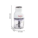 Moulinex Moulinette Essential DJ5201 3-in-1 Chopper, Mixing and Slicing, Pressure Lid System 300 W, Capacity 0.4 L - 8