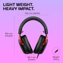 HyperX Cloud III – Casque de Gaming Filaire, PC, PS5, Xbox Series X|S, DTS, Mousse à mémoire de Forme, Microphone au Son cristallin de 10 mm, avec Suppression du Bruit, USB-C, USB-A, 3.5mm – Noir - 4