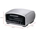 Unold Enzo 500°C Pizza Oven 68916 - Indoor and Outdoor IPX4 - Electric Neapolitan Pizza Maker - Up To 12" with 33cm Rotating Pizza Stone - Adjustable Timer - Includes Pizza Peel - 2100W -240V - 9