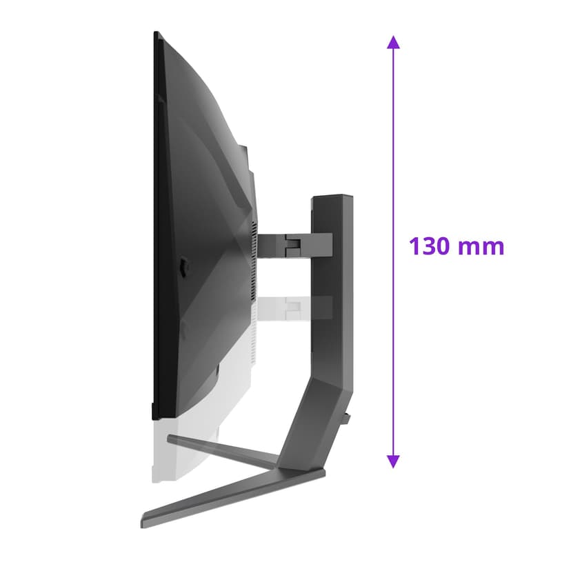 AOC AG346UCDAM 34 inch UW-QHD Monitor Curved, 175Hz, QD-OLED Panel, 0.03ms GtG, Adaptive Sync, HDR400 TrueBlack, FreeSync Prem., G-Sync Comp., Speakers(3440x1440 HDMI 2x 2.0 DP 1x 1.4 USB Hub) Black - 5