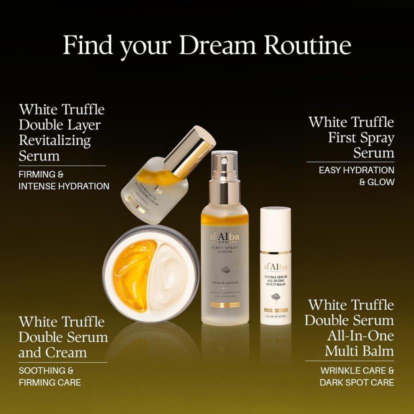 d'Alba Italian White Truffle Double Serum All-in-one Multi Balm, Vegan Skincare, 3-in-1 Treatment for Moisture & Fine Lines Fading in Dry and Sensitive Skin, Glowy Finish Serum Stick, Korean skincare - 8