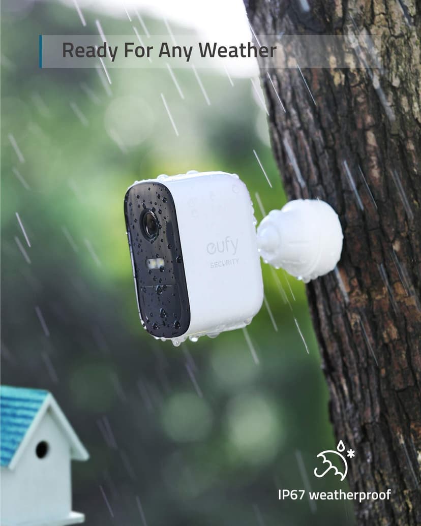 eufy Security eufyCam 2C Security Camera Outdoor, Home Security Camera Systems, 180-Day Battery Life, HD 1080p, IP67 Weatherproof, Night Vision, 3-Cam Kit, No Monthly Fee - 6