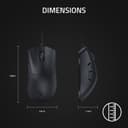 DeathAdder V3 Souris de gaming filaire ultra légère 59 g Capteur optique Focus Pro 30 K Commutateurs optiques rapides Gen-3 Hyperpolling 8 K Hz 6 boutons programmables Ergonomique Câble Speedflex Noir - 7