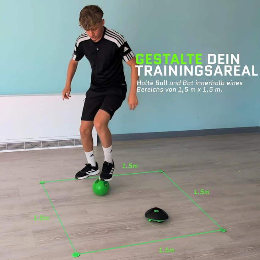 Strikesphere, Soccer Bot Indoor Football Trainer, Football Gifts for Boys & Girls, One Size, Black - 3