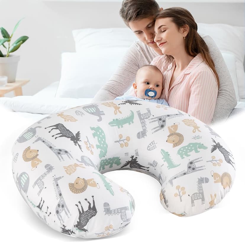 KBIBCK Nursing Pillow, Nursing Pillow Cover Made of 100% … - 1