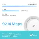 TP-Link Deco WiFi 7 Mesh BE9300 Deco Tri-Band BE65(3-Pack), Ethernet Port/Fibre 2.5 Gbps, WiFi Speed up to 9 Gbps, WPA3, 320 MHz Channels, 6 GHz - 4