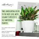 Lechuza Self Watering Plant Pot CLASSICO 43 LS Garden Flower Indoor and Outdoor Plastic Planter with Drainage Hole D43 H40 cm Red High-Gloss - 2