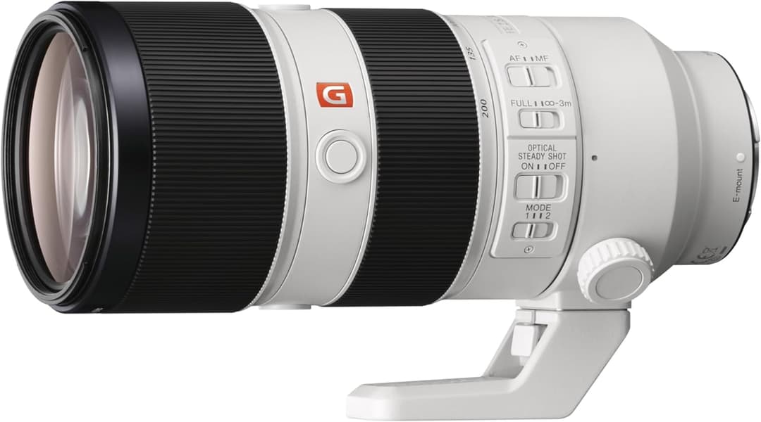 Sony SEL70200GM – Obiettivo teleobiettivo FE 70-200 mm f/2,8 GM OSS per full frame e APS-C(attacco E, Ideale per la fotografia sportiva e di ritratti, compatibile con la serie A7, ZV-E10, A6000)