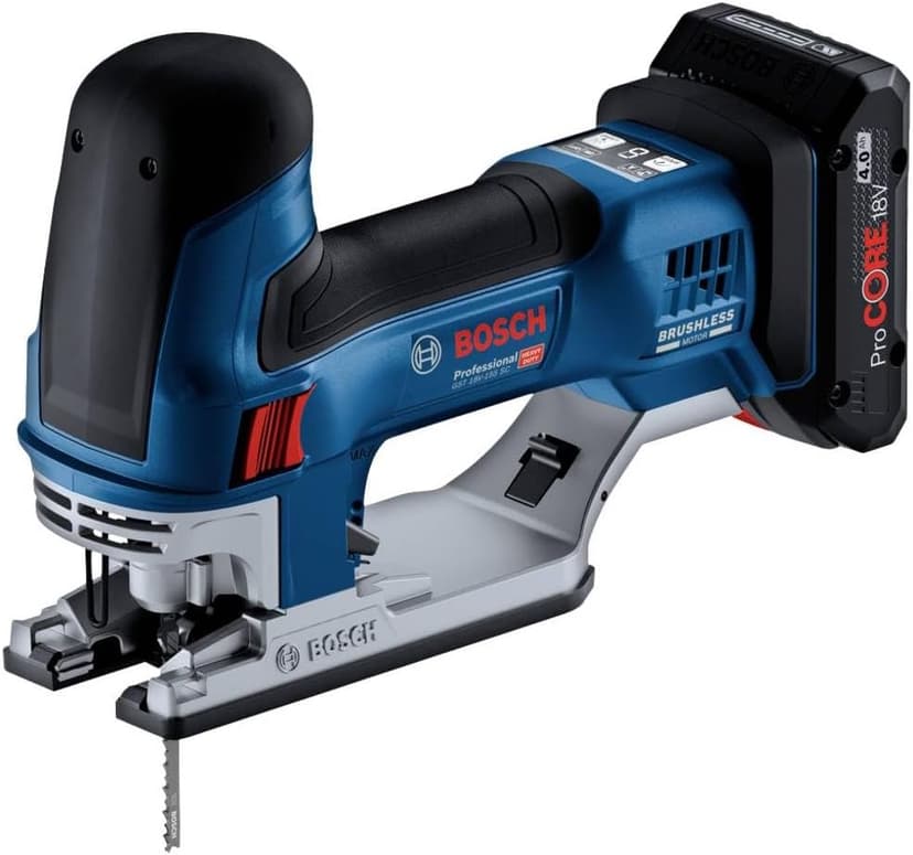 Bosch Professional 18V System Cordless Jigsaw GST 18V-155 SC (with Barrel Grip, Batteries and Charger not incl. in the Scope of delivery, L-BOXX) - 1