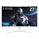 Z-Edge 27 Inch 300Hz Curved Gaming Monitor 1ms MPRT Full HD 1080P, 300cd/m² Brightness, 16:9 VA Panel, FreeSync, HDR10, DisplayPort (300Hz) & HDMI (240Hz), VESA Mountable, White - 1