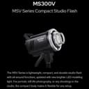 Godox MS300-V 300W Studio Flash with Upgraded LED Modeling Lamp, 2.4G Wireless X System, Bowens Mount - Ideal for Fashion, Advertising, and Studio Photography - 2