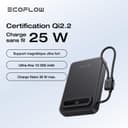 EcoFlow Rapid Mag Qi2.2 Magnetic Powerbank 10000mAh 25W with USB C Cable 36W, Qi2.2 Certified External Battery Magnetic Wireless Power Bank Fast Charger for iPhone 17/16/15 Pro Max Black - 8