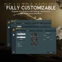 ATTACK SHARK R5 Ultra Carbon Fiber 8000Hz Wireless Gaming Mouse, 39g SUPERLIGHT, 42000DPI, PAW3950MAX Sensor, Nordic 52840 Chip, Bluetooth/2.4G/USB-C Wired Mice with Coiled Cable, for PC/Mac, Black - 9