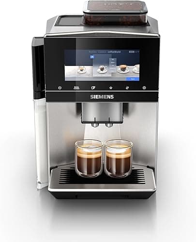 Siemens Fully automatic coffee machine EQ900 plus TQ905DZ3, 36 international coffee specialties, individual grinding, app control, large full-touch display, stainless steel
