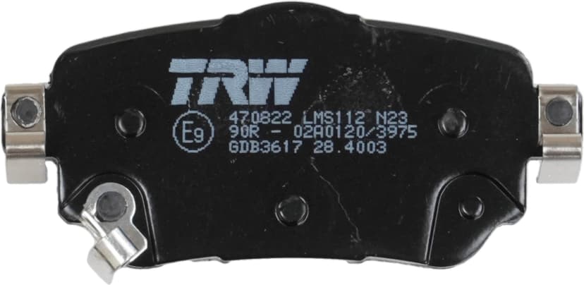 TRW GDB3617 Brake Pad Set of 4 for Nissan Kicks II (J11, J11_) 2013 - Rear Axle and other vehicles - 4