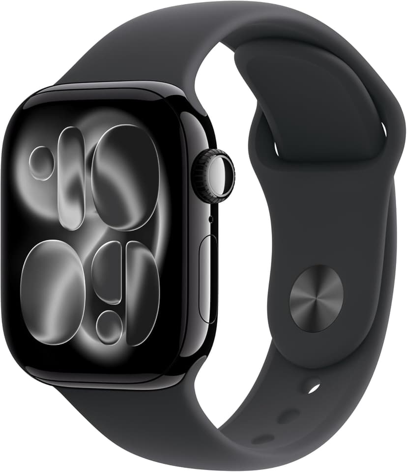 Apple Watch Series 11 [GPS 42 mm] Montre connectée avec boîtier Obsidienne et Bracelet Sport Noir. Score de Sommeil, Moniteur d’activité, Suivi de la santé, écran Toujours activé - 1