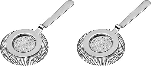 Cocktail Sieb aus Edelstahl für Mixgläser und Shaker, 2 S…