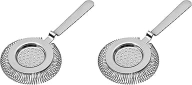 Cocktail Sieb aus Edelstahl für Mixgläser und Shaker, 2 S…