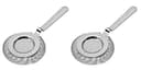 Lot de 2 Passoires à Cocktail Professionnelles pour Shaker et Verre à Mélange, Acier Inoxydable 304, Encoche de Stabilité Intégrée, Accessoire Mixologie (4 Couleurs Disponibles) - 1