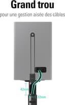 Mounting Dream Speaker Stands Height-Adjustable for Satellites up to 5 kg, Set of 2 Floor Stands - 4