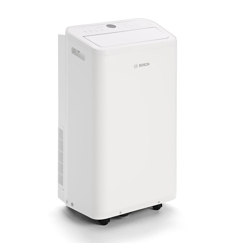 Bosch Cool 4000 Portable AC - 3-in-1: Air conditioning, dehumidifier, fan - 2.6 kW for rooms up to 35 m² - With automatic mode, silent mode & sleep mode (48 db (A)) [Energy class A+]. - 1