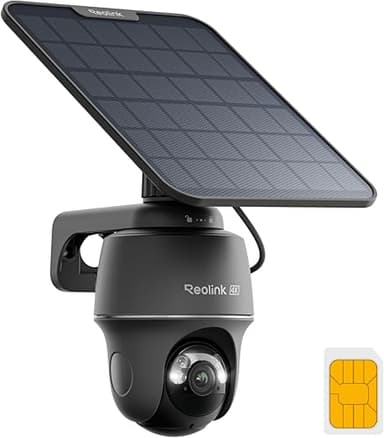 Reolink 4K/8MP 4G Camera, Solar-powered Security Camera O…