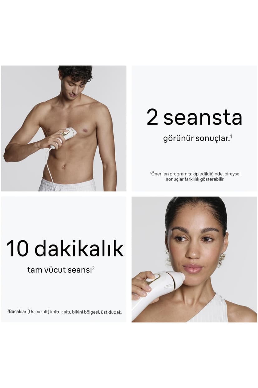 Braun Lumiere Pulsee Smart Silk·Expert Pro 5 Home Laser Alternative, Semi-Definitive Hair Reduction, with Pouch, Gillette Venus Women's Shaver, 3 Heads, PL5311 - 3