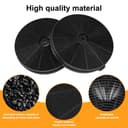 Replacement Carbon Filter for Cooker Hood / Cooker Hood / Accessories / Pack of 2 - 3