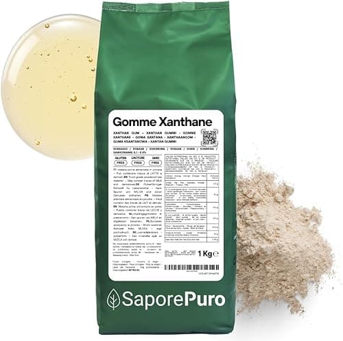 Saporepuro Xanthane en poudre 1 kg - Idéal pour la crème …