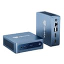 BMAX B1Plus Mini PC Win 11, Intel Celeron J3355(jusqu'à 2,5 GHz) 6 Go LPDDR3 RAM 128 Go eMMC SSD, Mini Ordinateur de Bureau Double écran, WiFi 5, BT5.0, Tour PC pour l'école/Bureau - 1